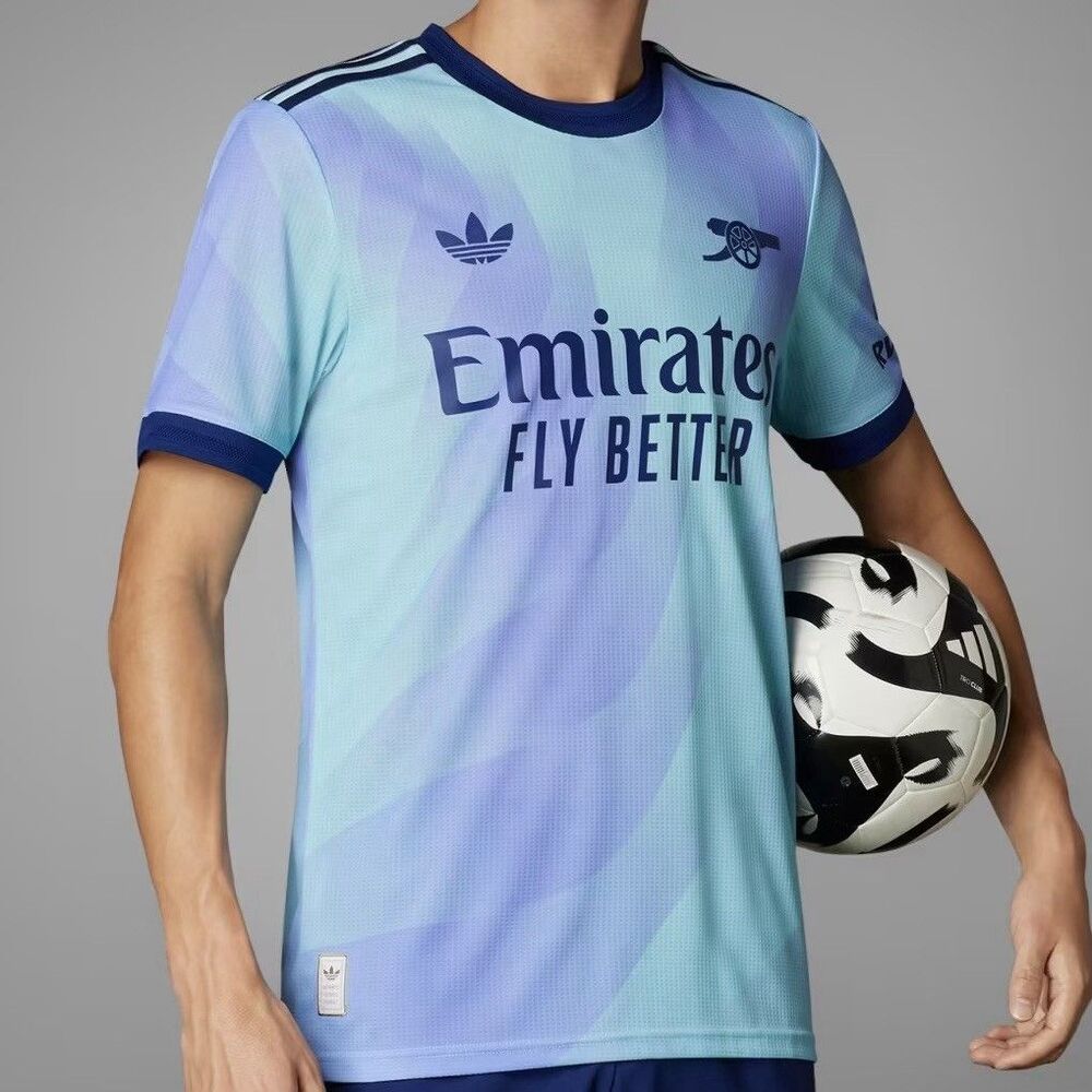 Adidas Arsenal Third 24/25 Men’s Size M-L Blue Purple Authentic Soccer Jersey